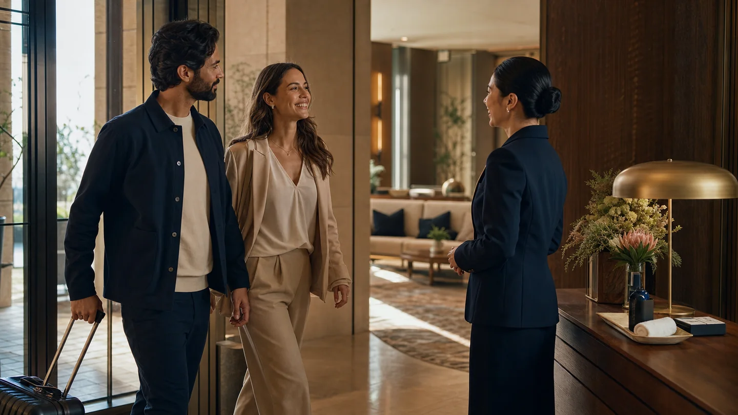 Gli ospiti di ritorno dell'hotel vengono riconosciuti e accolti da un host addetto alle relazioni con gli ospiti